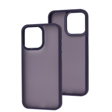 Чохол для iPhone 15  Pro Max Metal Bezel фіолетовий