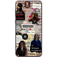 Чохол для Samsung Galaxy A04e (A042) Mixcase Венздей колаж Ксав'є Т