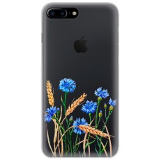 Чохол для iPhone 7 Plus / 8 Plus Mixcase квіти волошки в пшениці