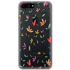 Чохол для iPhone 7 Plus / 8 Plus Mixcase квіти квіточки - листочки
