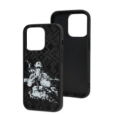 Чохол для iPhone 14 Pro чорний воїн