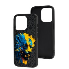 Чохол для iPhone 14 Pro чорний тигр