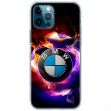 Чохол для iPhone 12 Pro MixCase авто бмв лого в диму