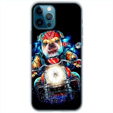 Чохол для iPhone 12 Pro MixCase звірі бульдог байкер