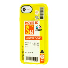 Чохол для iPhone 7 / 8 / SE 2 Acid Yellow cinema ticket