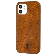 Чохол для iPhone 12 / 12 Pro Polo Knight (Leather) коричневий