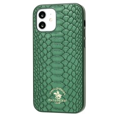 Чохол для iPhone 12 / 12 Pro Polo Knight (Leather) зелений