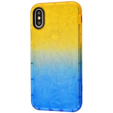 Чохол для iPhone Xs Max Gradient Gelin case жовто-синій