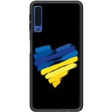 Чохол для Samsung Galaxy A7 2018 (A750) MixCase патріотичний "серце"