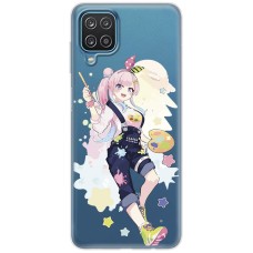 Чохол з аніме для Samsung Galaxy A12 / M12 Mixcase дівчинка рожеве волосся