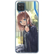 Чохол з аніме для Samsung Galaxy A12 / M12 Mixcase дівчинка дівчина з парасолькою