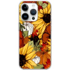 Чохол для iPhone 15 Pro MixCase осінь гарбузи і соняшники