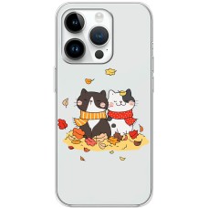 Чохол для iPhone 15 Pro MixCase осінь котяча осінь