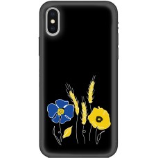 Чохол для iPhone X / Xs MixCase патріотичні квіти україни