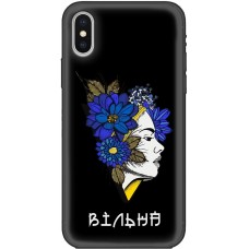 Чохол для iPhone X / Xs MixCase патріотичні вільна українка