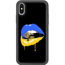 Чохол для iPhone X / Xs MixCase патріотичні пуля губи