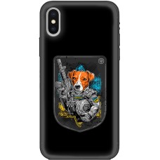 Чохол для iPhone X / Xs MixCase патріотичні бойовий патрон