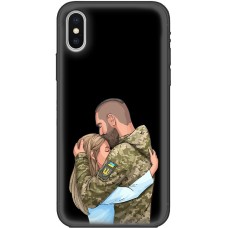 Чохол для iPhone X / Xs MixCase патріотичні чоловік та жінка
