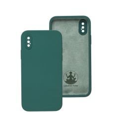 Чохол для iPhone X / Xs Lakshmi Square Full camera зелений / pine green