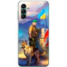 Чохол для Samsung Galaxy A04S (A047) MixCase патріотичні прикордонник