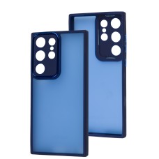 Чохол для Samsung Galaxy S23 Ultra (S918) Luxury Metal Lens синій