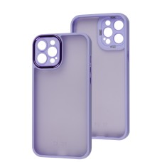 Чохол для iPhone 12 Pro Max Luxury Metal Lens бузковий