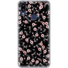 Чохол для Samsung Galaxy A10s (A107) MixCase квіти на чорному