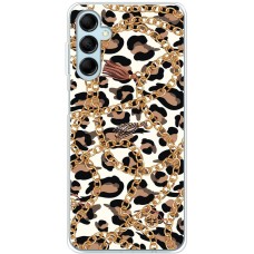 Чохол для Samsung Galaxy M14 (M146) MixCase Леопард ланцюжок