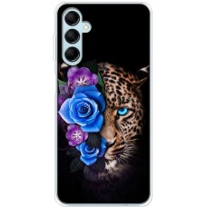 Чохол для Samsung Galaxy M14 (M146) MixCase Леопард у квітах