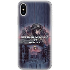 Чохол для iPhone X / Xs MixCase патріотичні військові захисники Азов