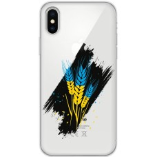 Чохол для iPhone X / Xs MixCase патріотичні пшениця
