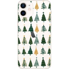 Чохол для iPhone 12 MixCase Новий рік патерн ялинки в ряд