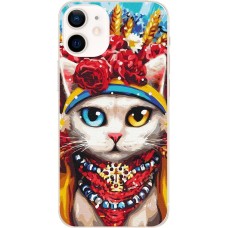 Чохол для iPhone 12 MixCase Новий рік символ кіт патріот