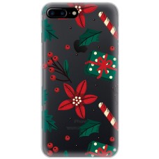 Чохол для iPhone 7 Plus / 8 Plus MixCase Новий рік патерн омела