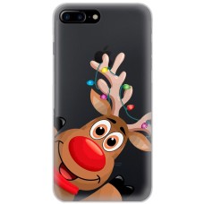 Чохол для iPhone 7 Plus / 8 Plus MixCase Новий рік олень у гірлянді
