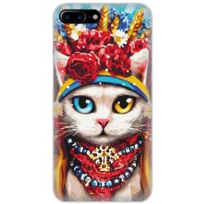 Чохол для iPhone 7 Plus / 8 Plus MixCase Новий рік символ кіт патріот