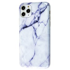 Чохол для iPhone 11 Pro Max Design Mramor Glossy молочний
