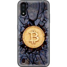 Чохол для Samsung Galaxy A01 (A015) MixCase гроші bitcoin