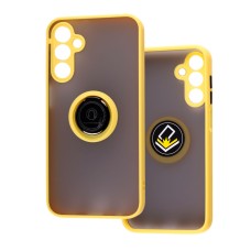 Чохол для Samsung Galaxy A15 LikGus Edging Ring жовтий