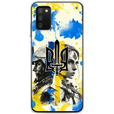 Чохол для Samsung Galaxy A03s (A037) MixCase патріотичні сильні та нескорені