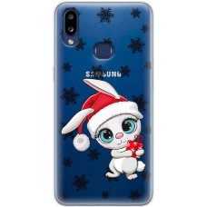 Чохол для Samsung Galaxy A10s (A107) MixCase Новий рік кролик у сніжинках