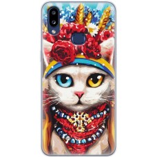 Чохол для Samsung Galaxy A10s (A107) MixCase Новий рік символ кіт патріот