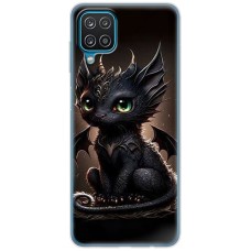 Чохол для Samsung Galaxy A12 / M12 MixCase асорті чорний дракоша