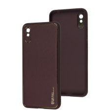 Чохол для Xiaomi Redmi 9A Leather Xshield plum red