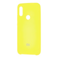 Чохол для Xiaomi Redmi 7 Silky Soft Touch лимонний