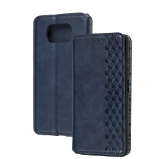 Чохол книжка для Xiaomi Poco X3 / X3 Pro Getman Cubic синій
