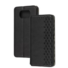 Чохол книжка для Xiaomi Poco X3 / X3 Pro Getman Cubic чорний