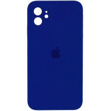 Чохол Silicone Case Square Full Camera (AA) для Apple iPhone 11 (6.1") Синій / Deep n