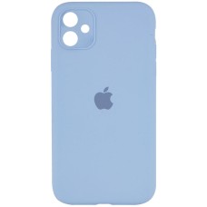 Чохол Silicone Case Square Full Camera (AA) для Apple iPhone 11 (6.1") Блакитний / Li