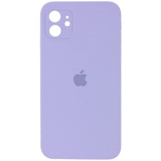 Чохол Silicone Case Square Full Camera (AA) для Apple iPhone 11 (6.1") Бузковий / Das